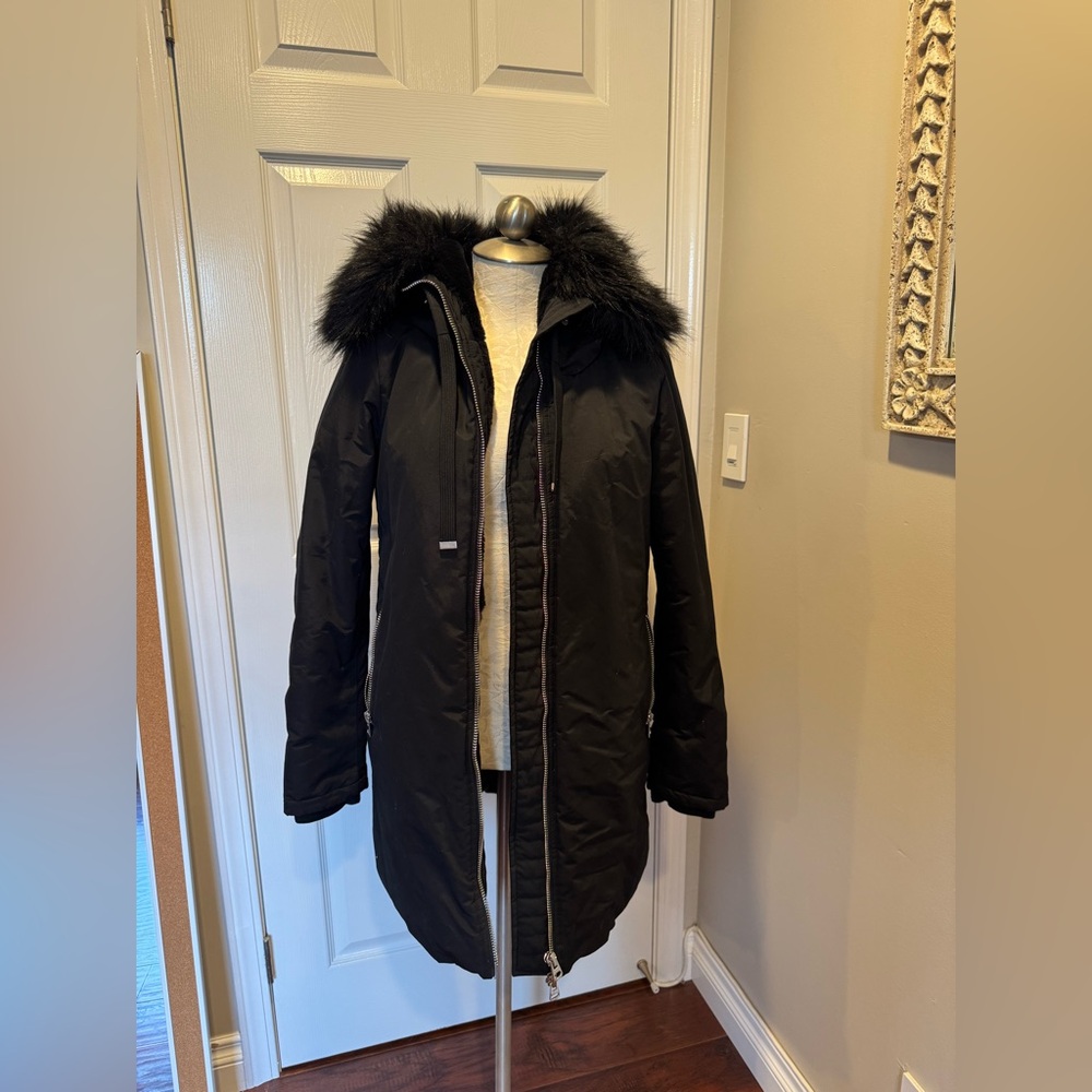 Zara Faux Fur Jacket Sz M